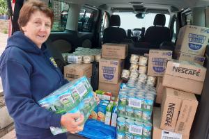 Jubilee Foodbank receive a delivery of food